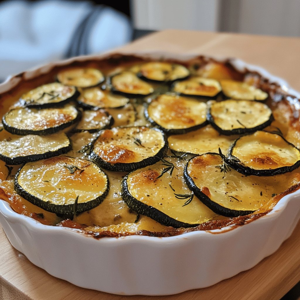 Gratin de courgettes rapide