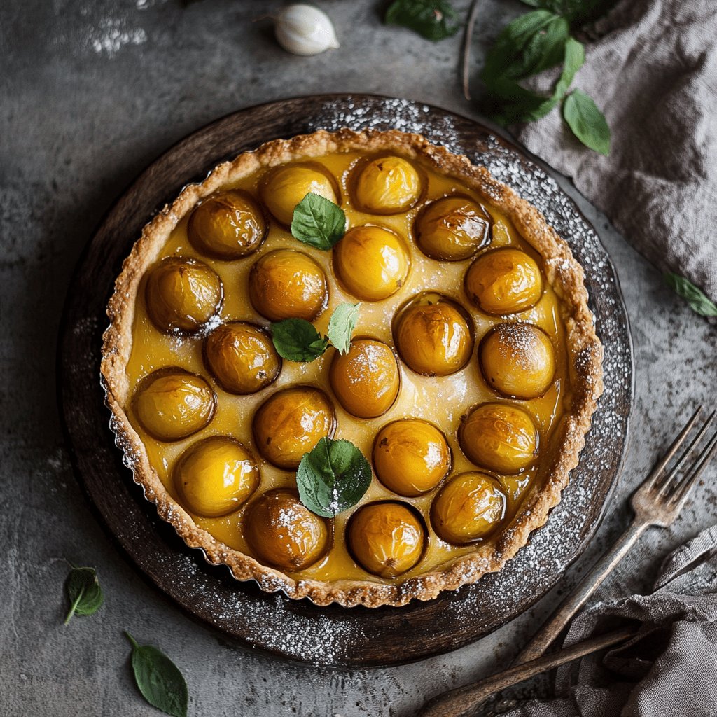 Tarte aux mirabelles délicieuse