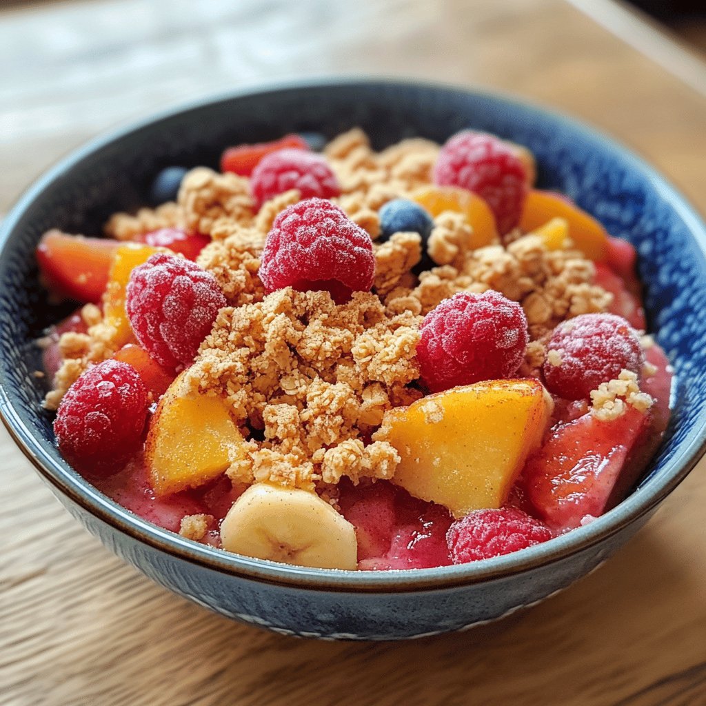 Crumble aux fruits simple