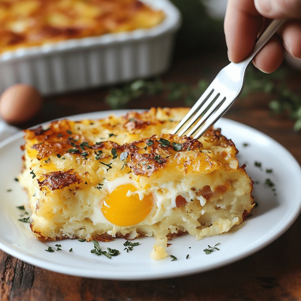 Hash Browns and Eggs Breakfast Casserole