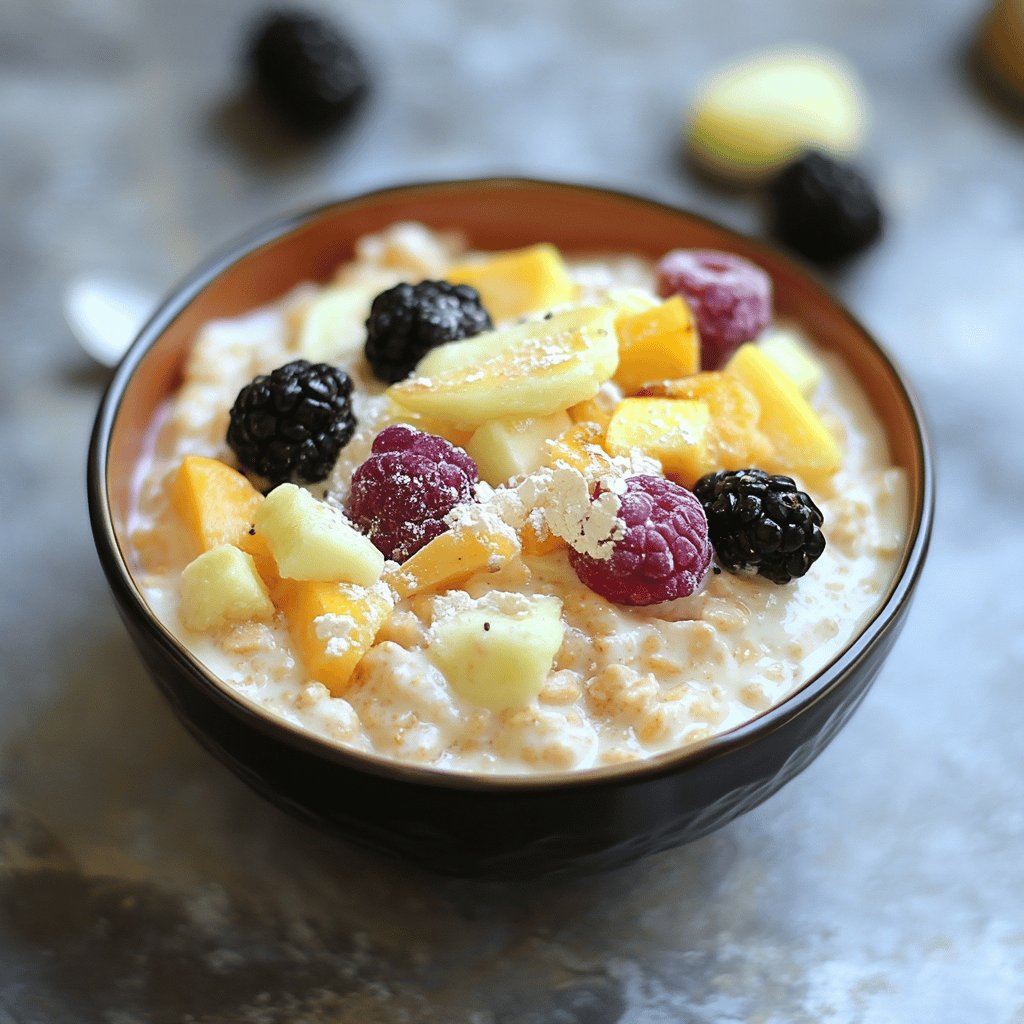 Porridge crémeux aux fruits