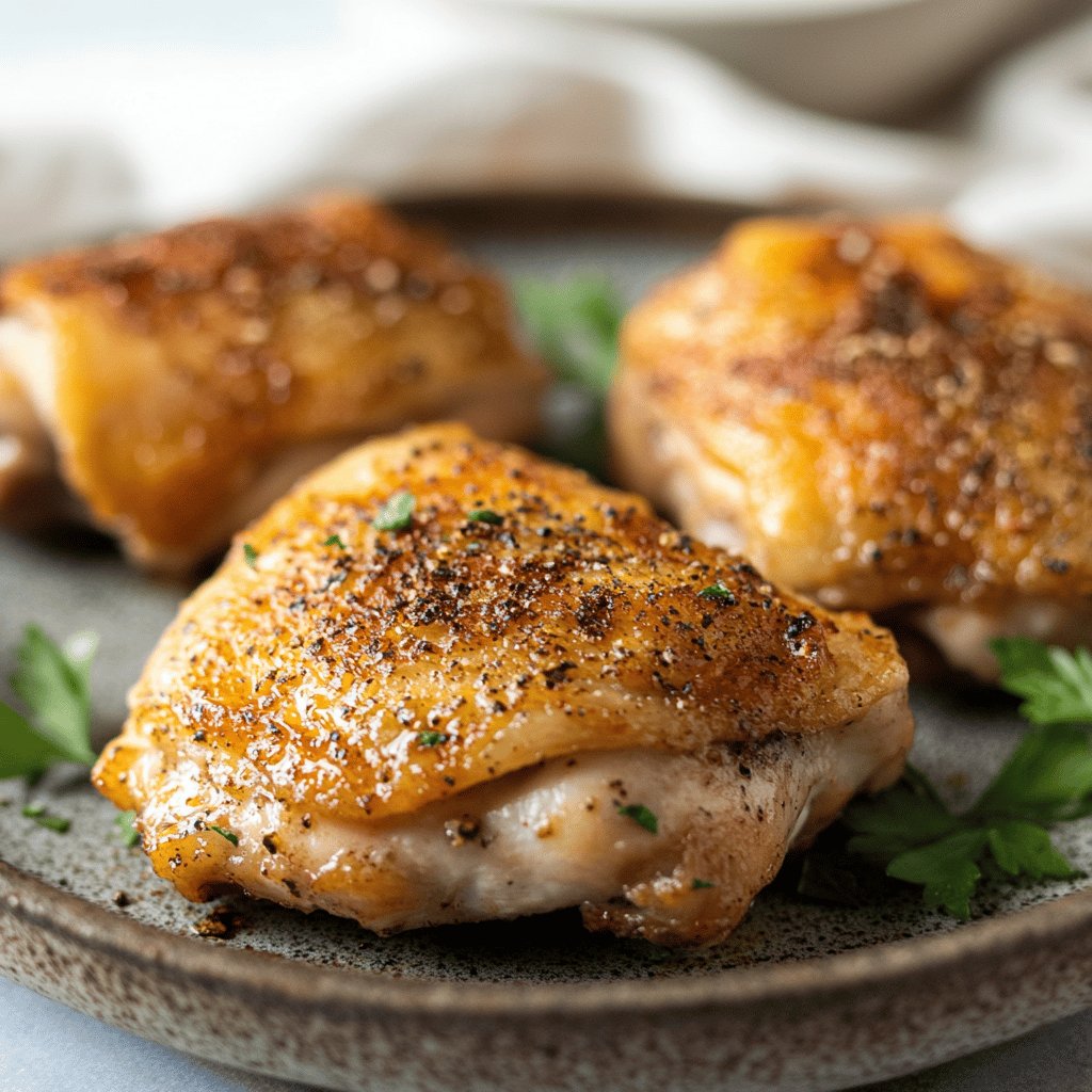 Simple Baked Chicken Thighs