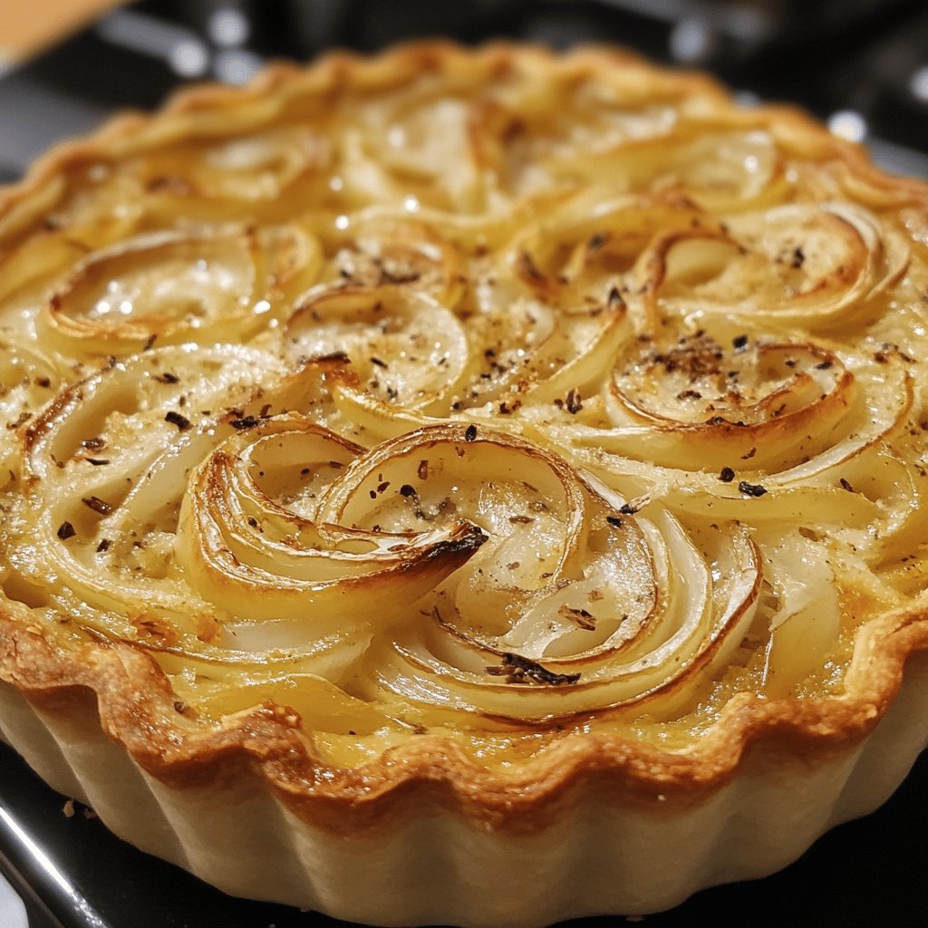 Tarte à l'oignon rapide