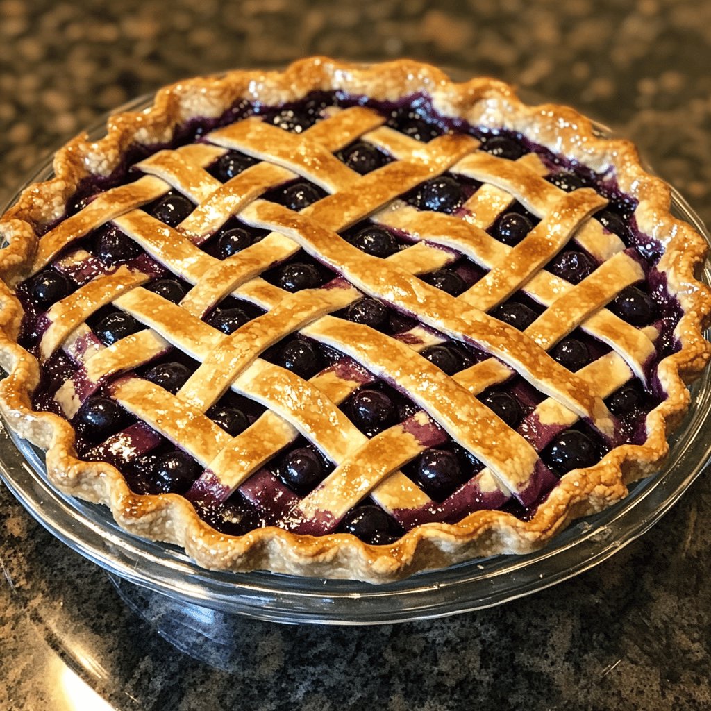 Delicious Homemade Blueberry Pie