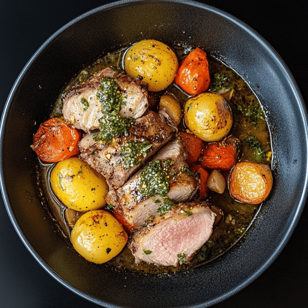 Rôti de veau savoureux au four