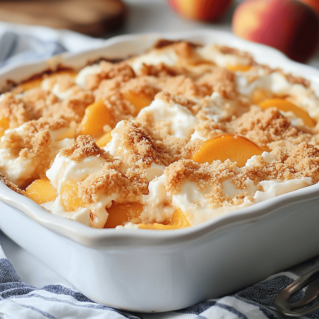 Easy Peach Dump Cake