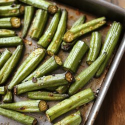 Simple Roasted Okra