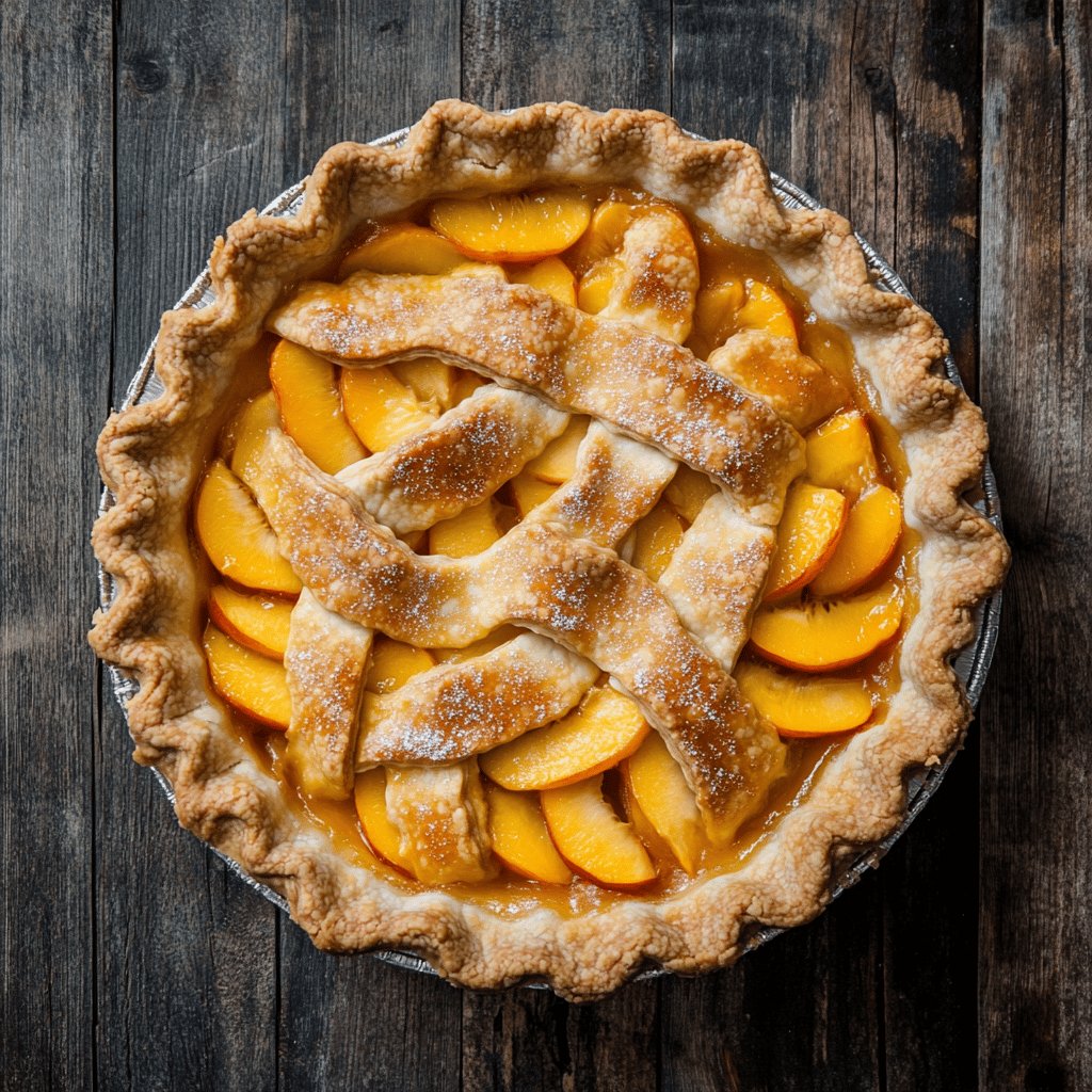 Classic Double Crust Peach Pie