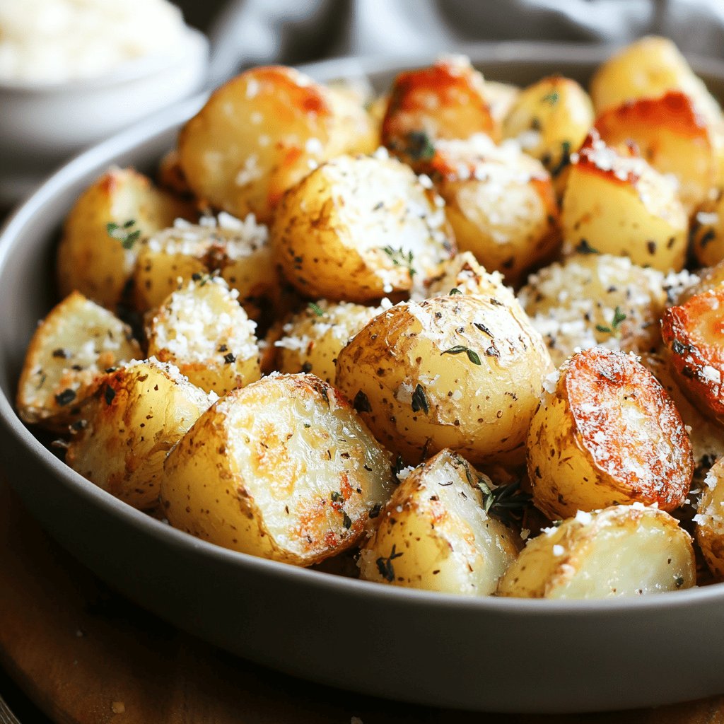 Delicious Garlic Parmesan Potatoes