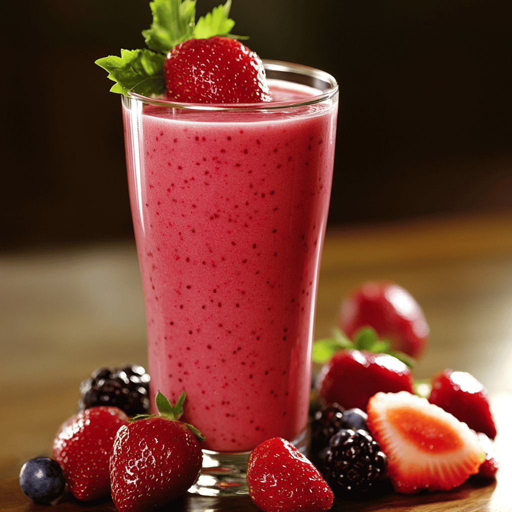 Smoothie aux fruits frais