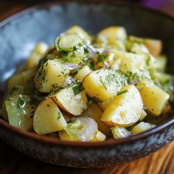 Salade de pommes de terre et cornichons