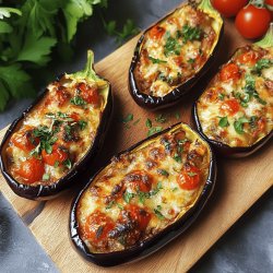 Aubergines farcies aux légumes