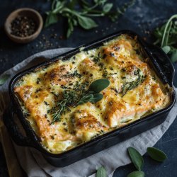 Lasagnes au saumon et épinards