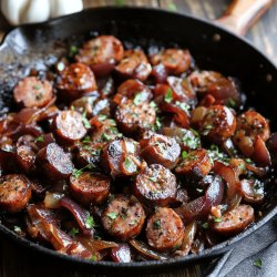 Simple Smoked Sausage Skillet