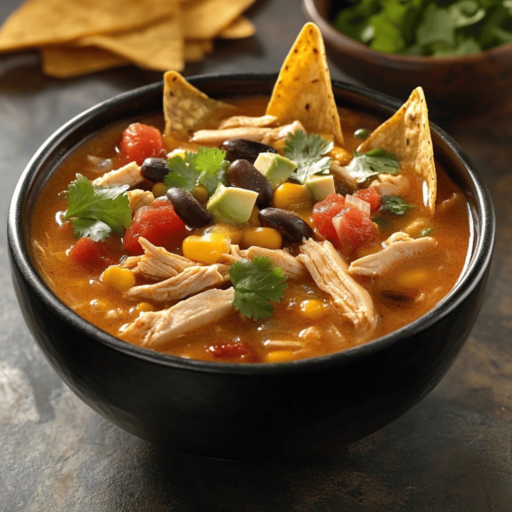 Hearty Chicken Tortilla Soup