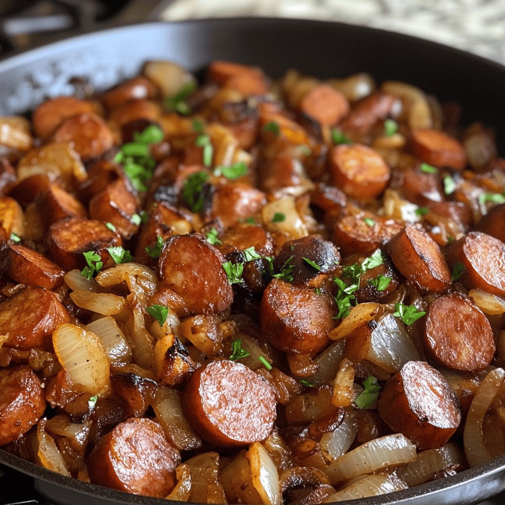 Quick Kielbasa Skillet Dinner