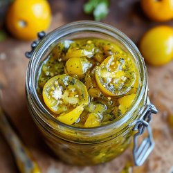 Confiture de tomates vertes au citron