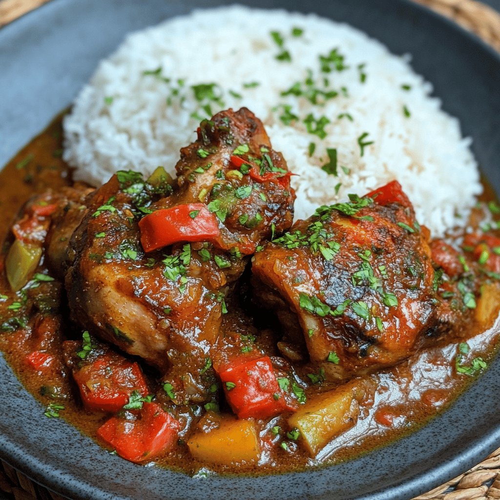 Mafé poulet sénégalais