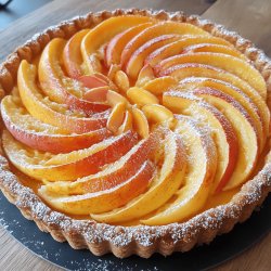 Tarte aux pêches maison