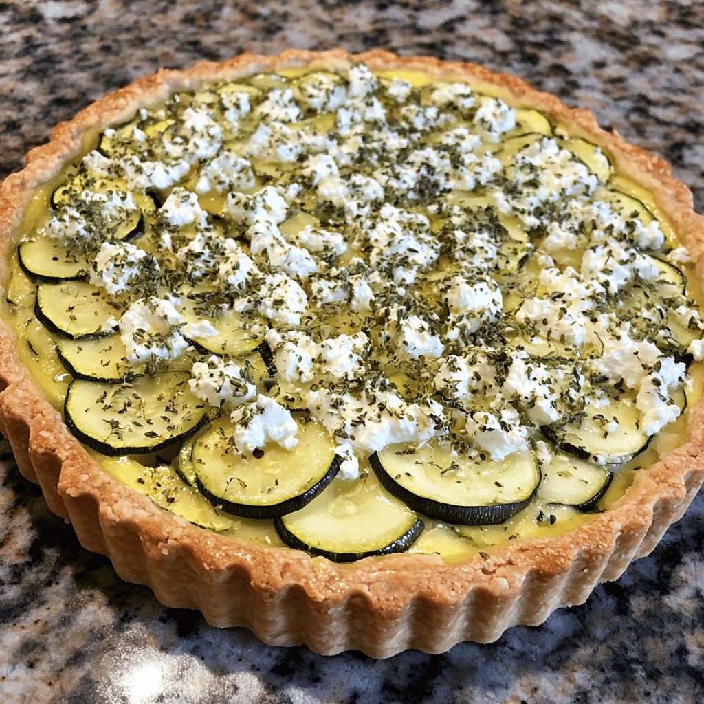 Tarte courgette et chèvre