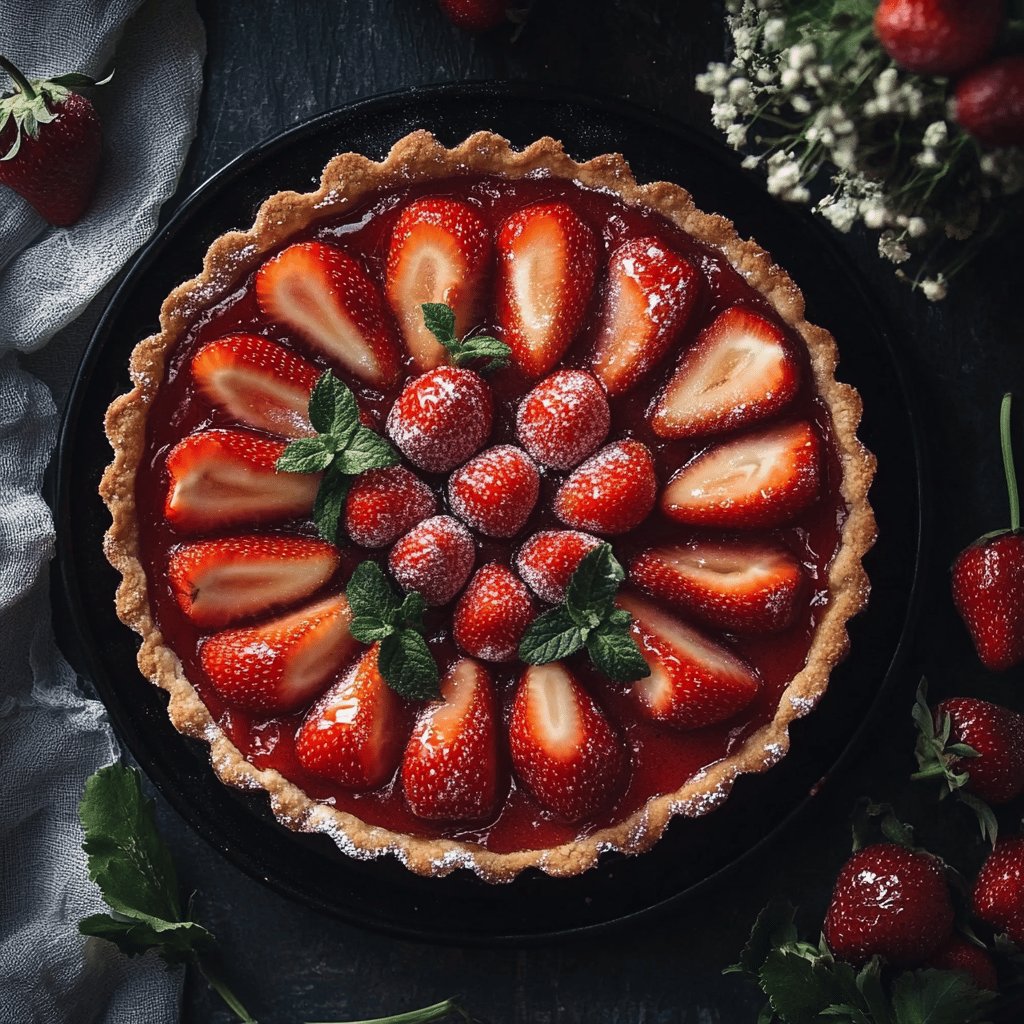 Tarte aux fraises classique