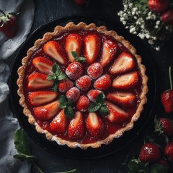 Tarte aux fraises classique