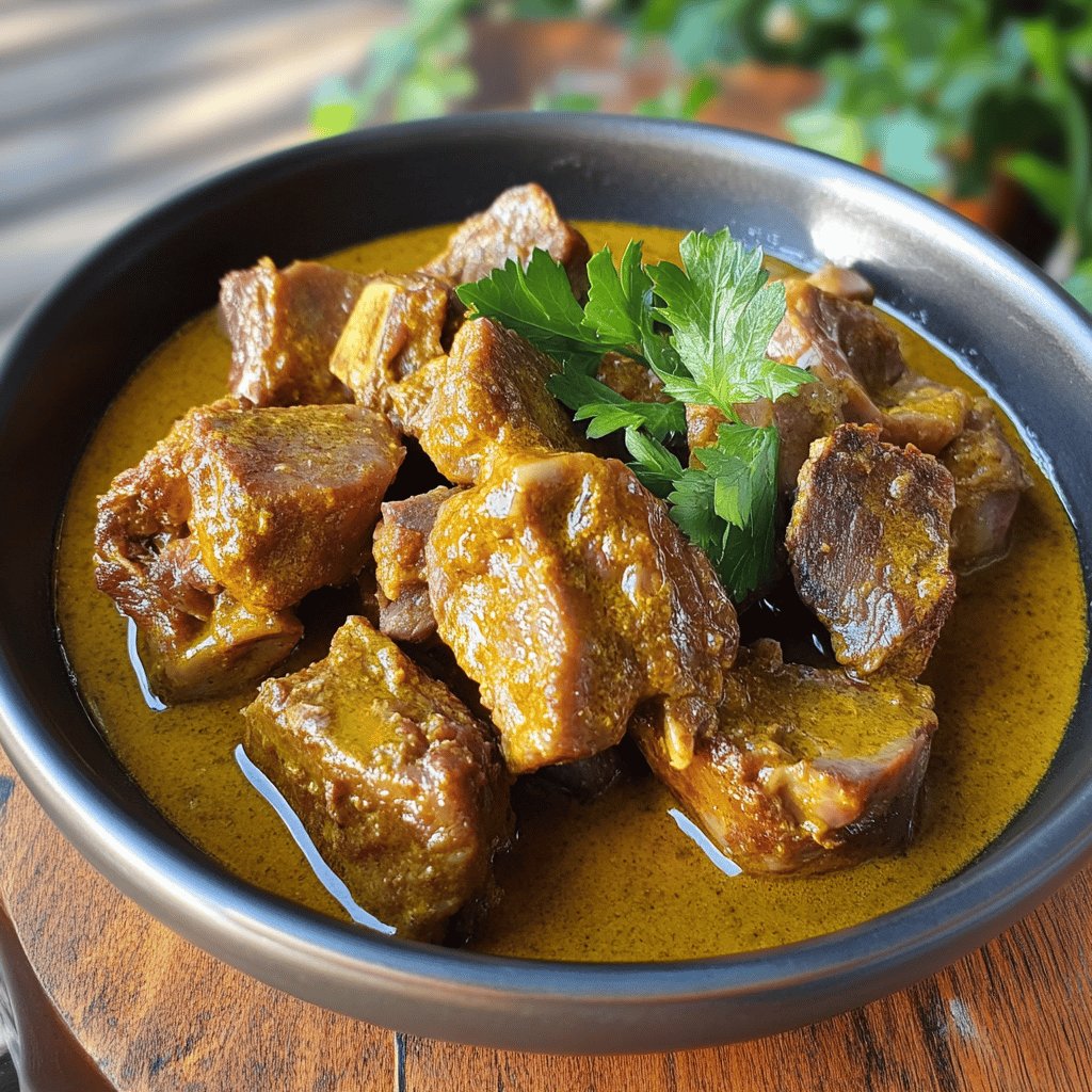 Côtes de porc au curry et au miel