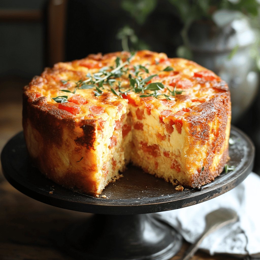 Cake au chorizo et fromage