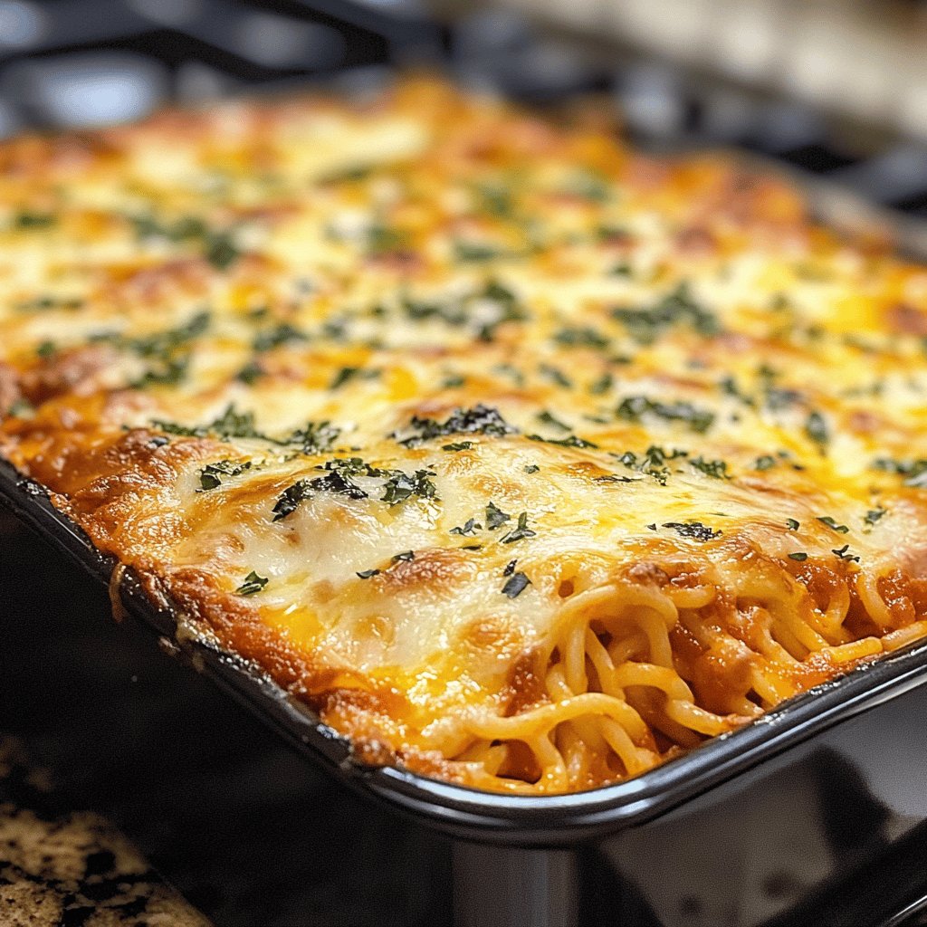 Delicious Baked Spaghetti