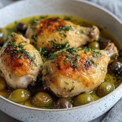 Poulet aux olives vertes