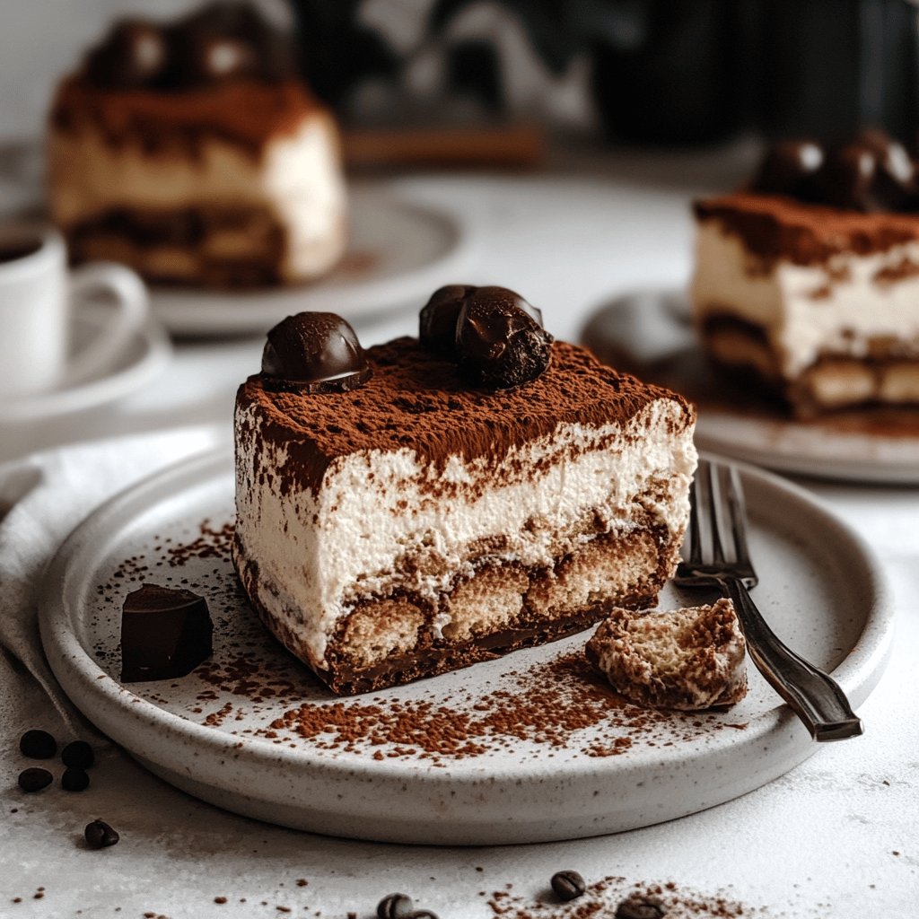 Tiramisu chocolat sans café