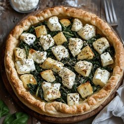 Tarte chèvre et épinards