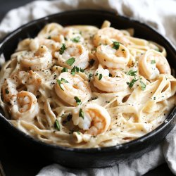 Creamy Shrimp Fettuccine Alfredo