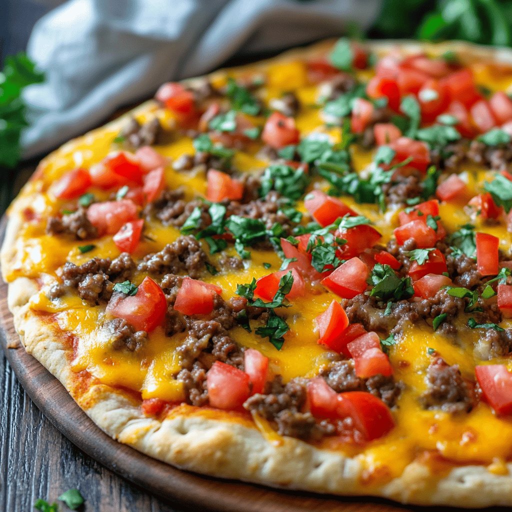 Delicious Taco Pizza