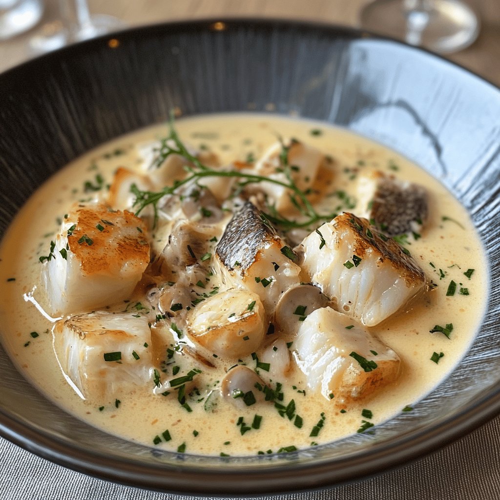 Blanquette de poisson savoureuse