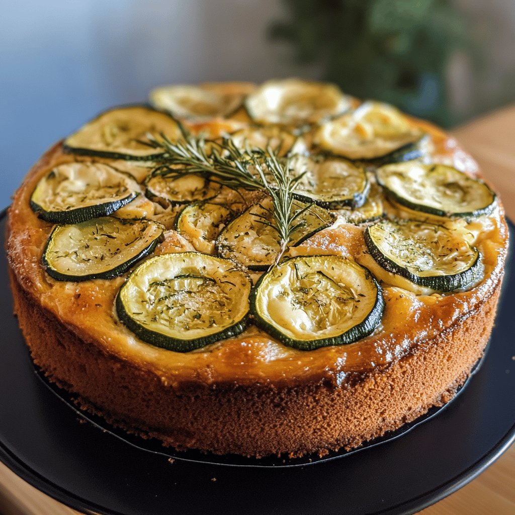 Cake au chèvre et courgettes