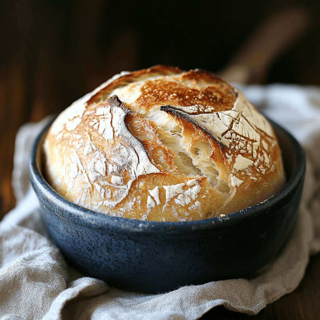 Crusty No-Knead Bread