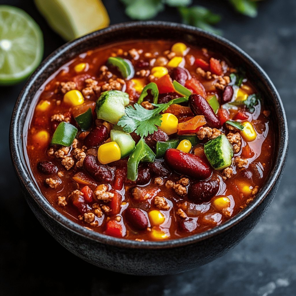 Chili végétarien épicé