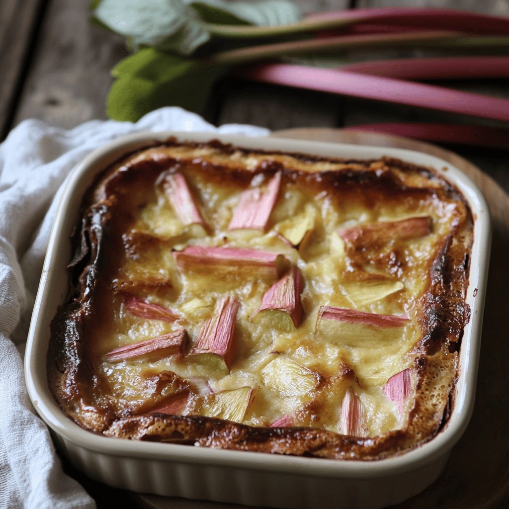 Clafoutis à la rhubarbe