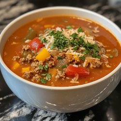 Hearty Stuffed Pepper Soup