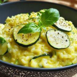 Risotto aux courgettes crémeux