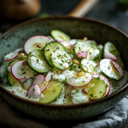 Salade de concombres à la crème