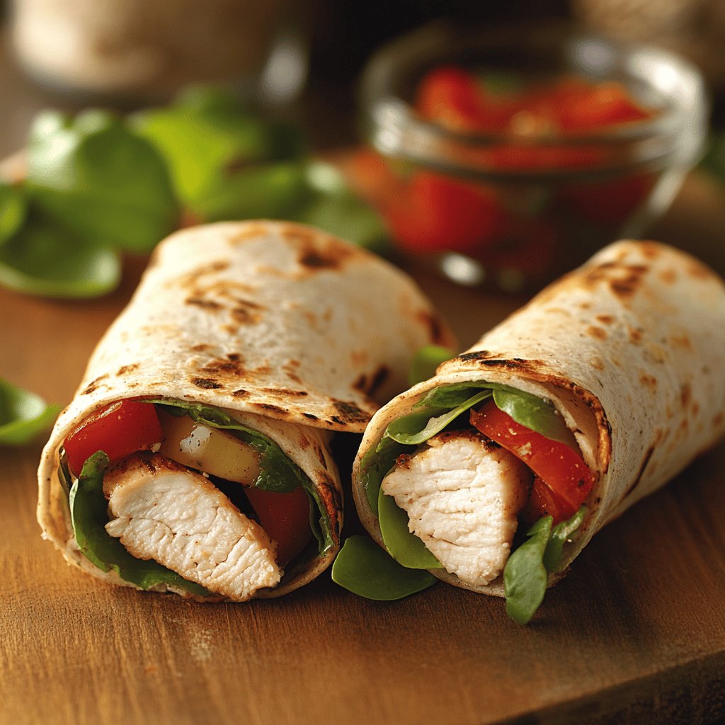 Wraps de Poulet Savoureux