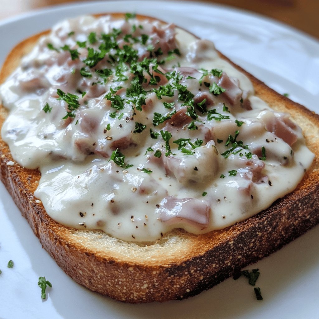 Creamed Chipped Beef Toast