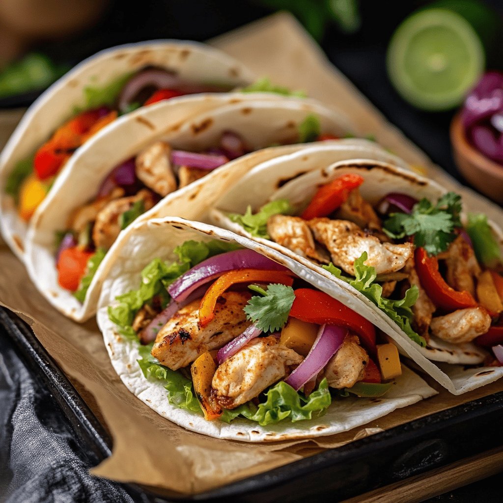 Fajitas au Poulet Savoureuses