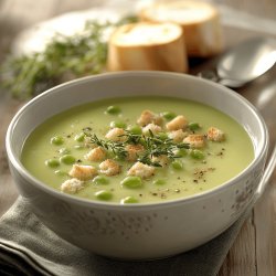 Délicieuse soupe de pois cassés