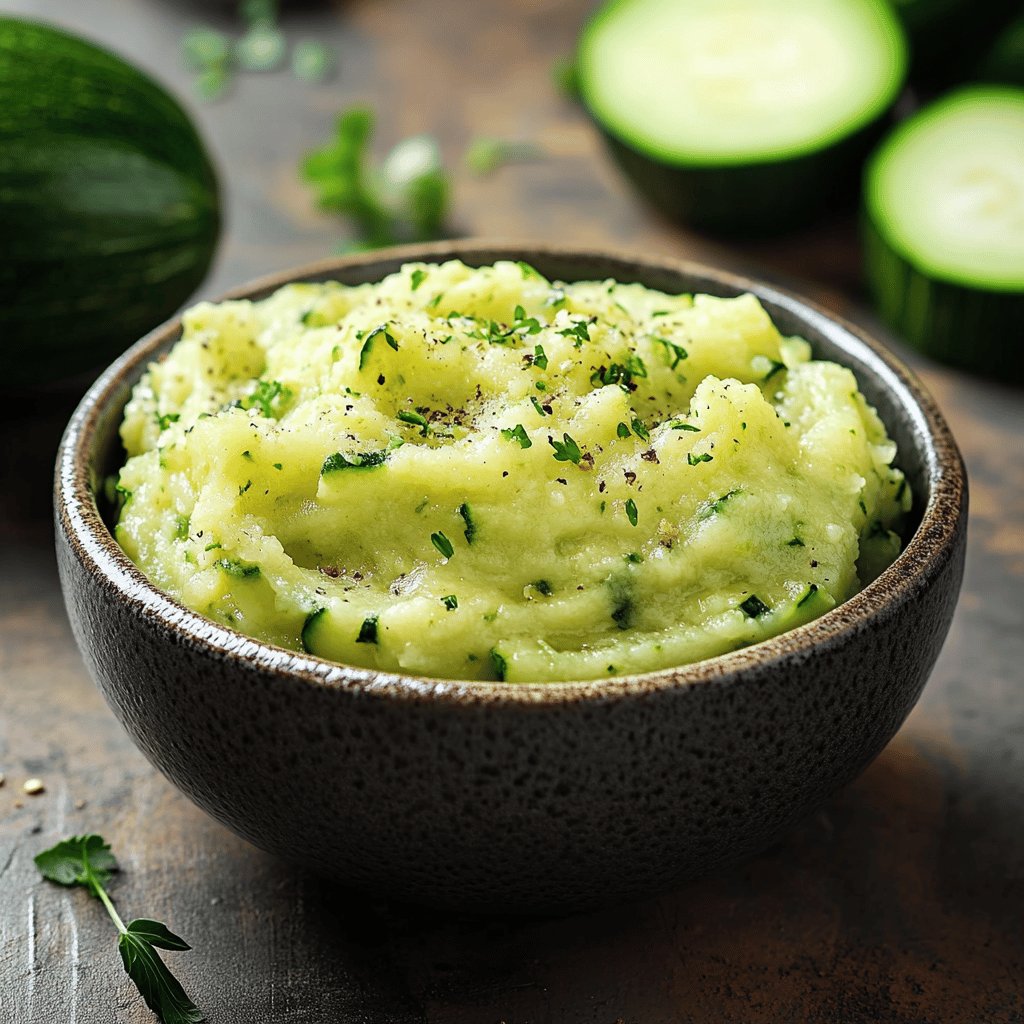 Purée de courgettes rapide