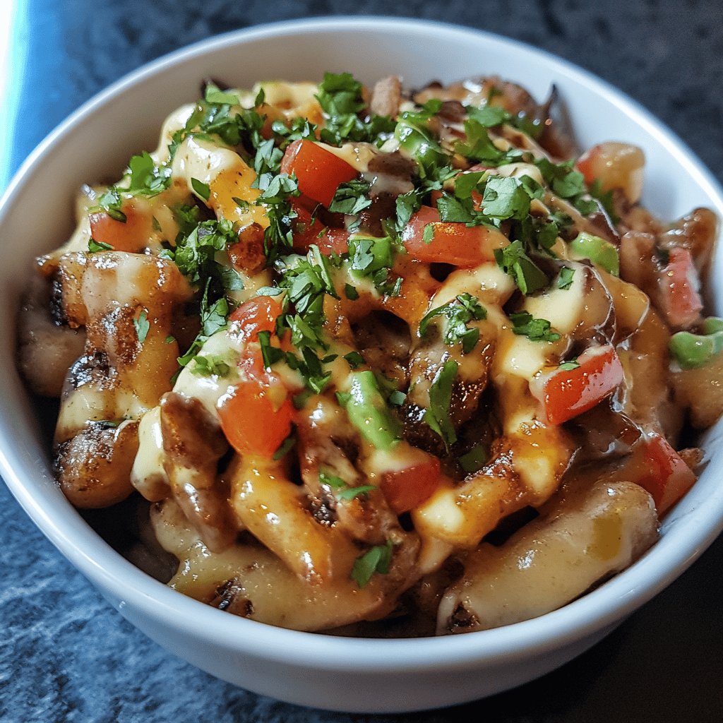 Poutine québécoise traditionnelle