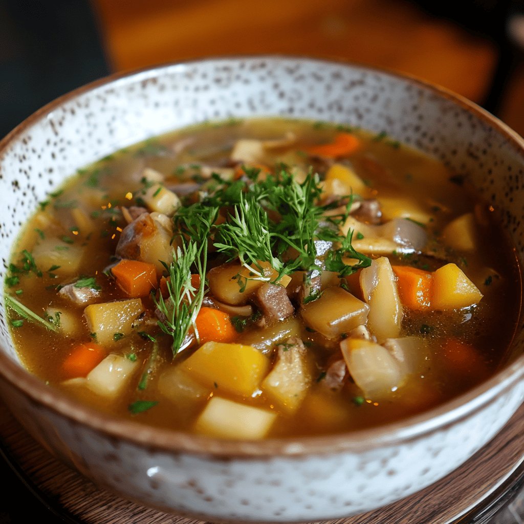 Soupe au chou traditionnelle