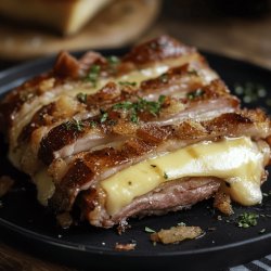 Rôti de porc farci au fromage